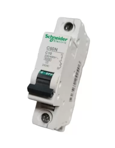 Schneider 24240 circuit breaker c60n 6ka 1p 10a curve c